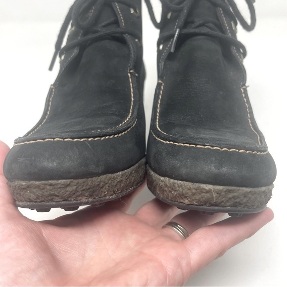 Timberland Monogram Wallaby Boots – Leather/Suede, Moc Crepe Wedge, size 6 - Picture 5 of 10